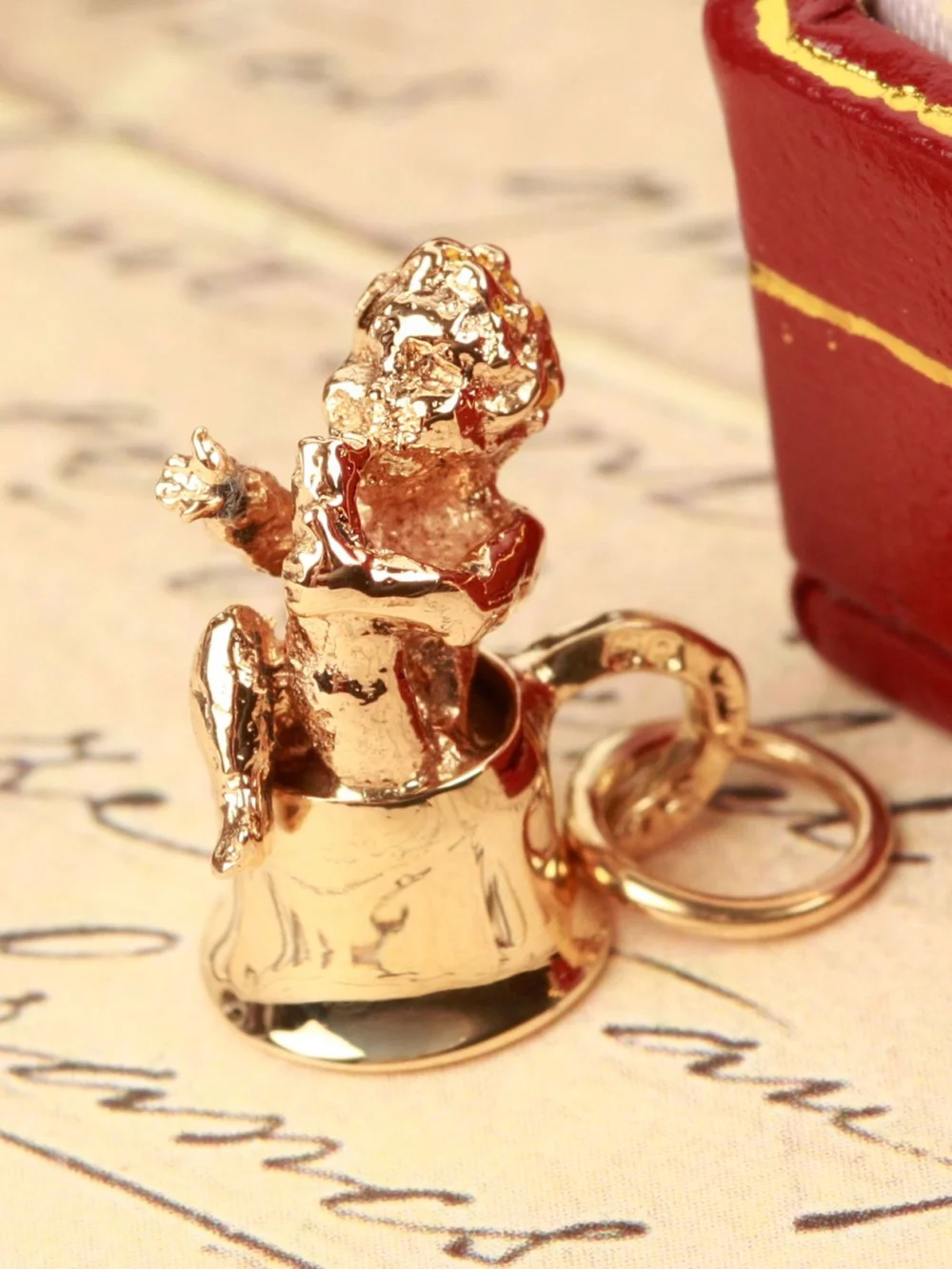 William May Vintage 1977 9ct Baby in Cup Charm