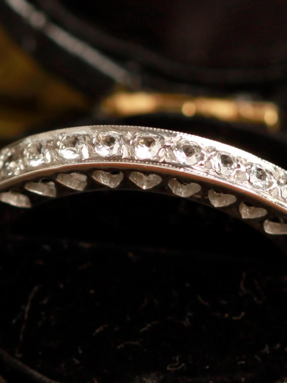 William May Vintage 1978 9ct Gold Cubic Zirconia Eternity Ring