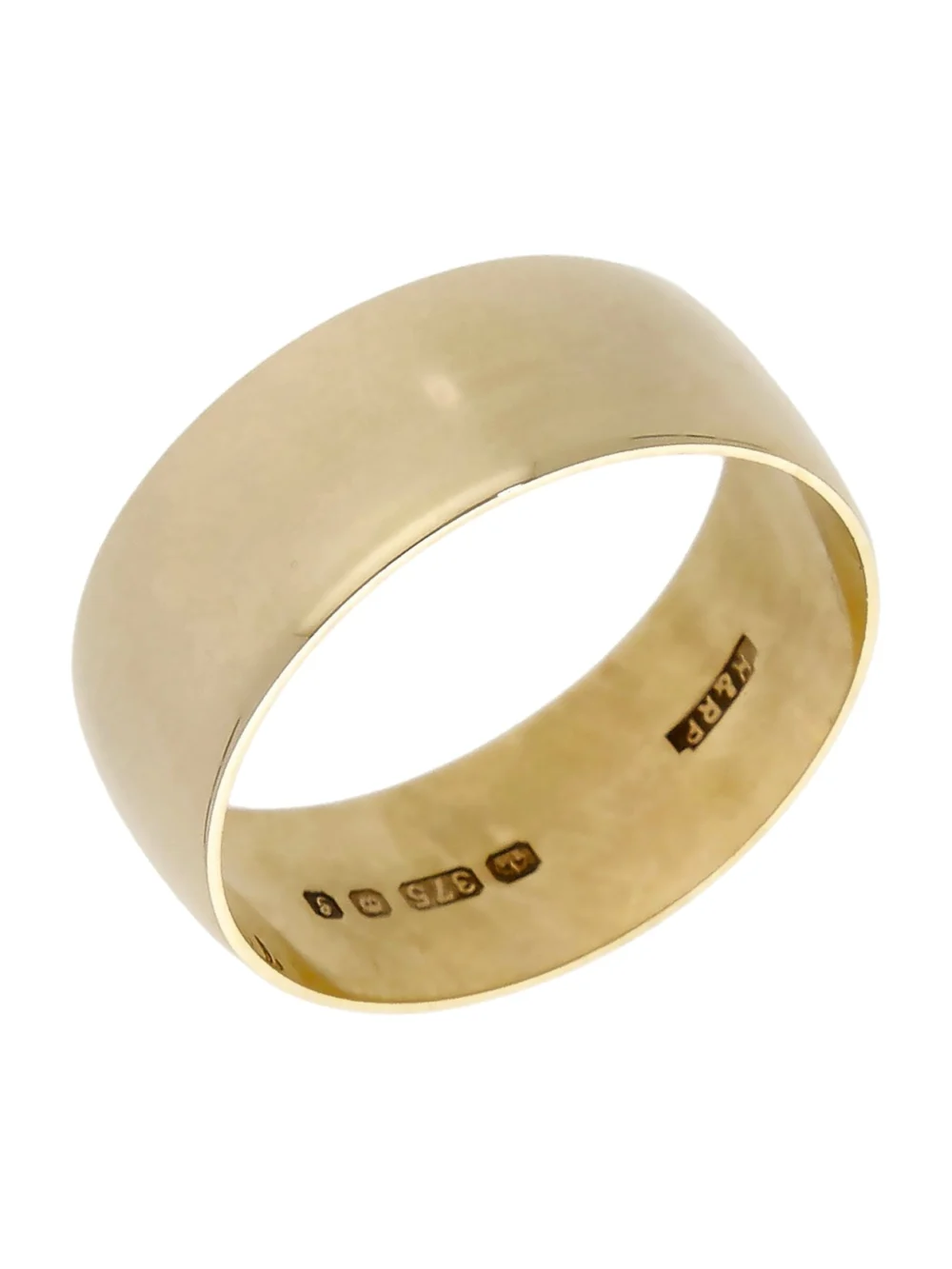William May Vintage 1981 9ct Yellow Gold 7mm Wedding Ring, view 2