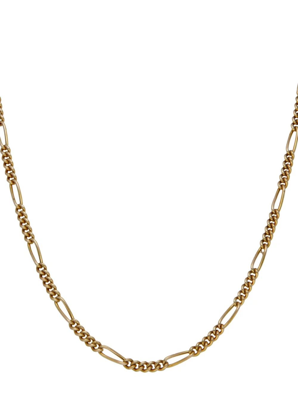 William May Vintage 1987 9ct Gold 24" Figaro Chain Necklace, view 2