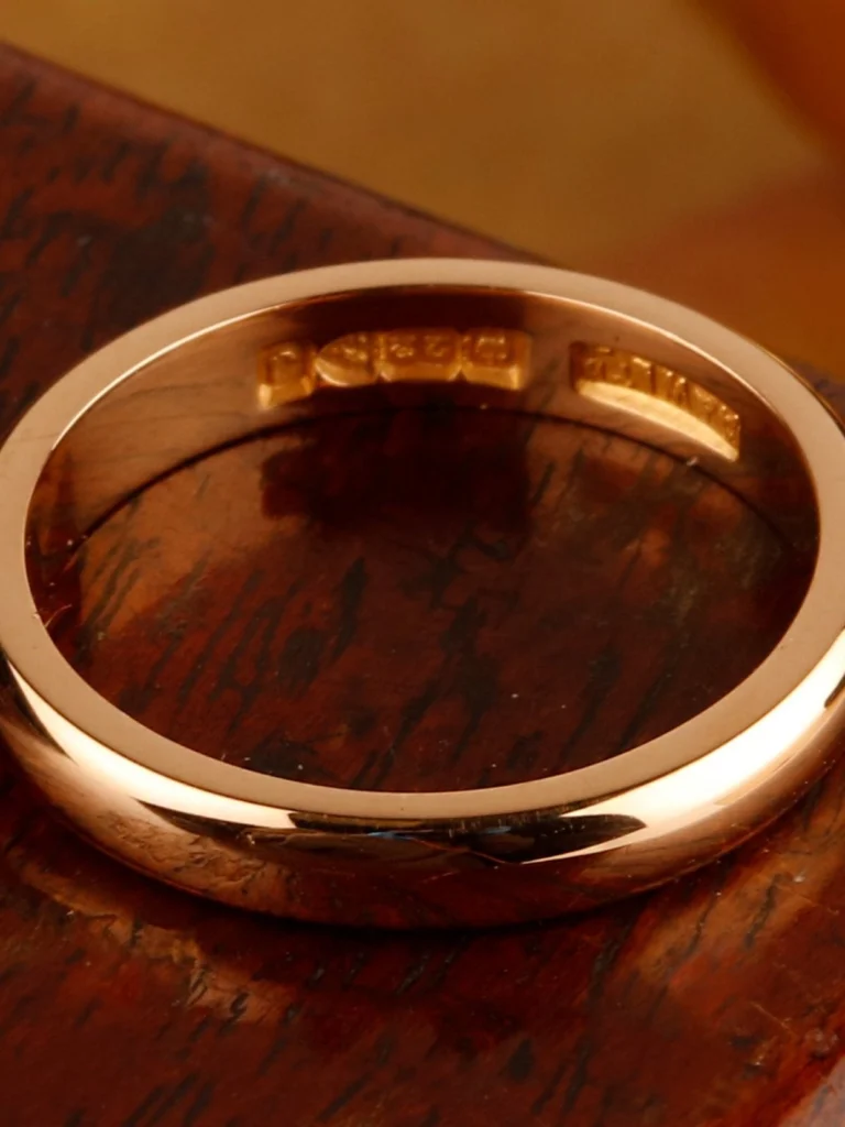 William May Vintage Chester 1959 22ct Gold 3mm Wedding Ring
