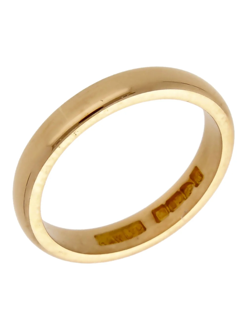 William May Vintage Chester 1959 22ct Gold 3mm Wedding Ring, view 2