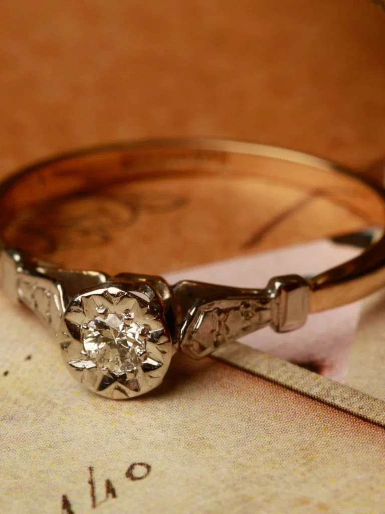 William May Vintage Diamond Solitaire Ring