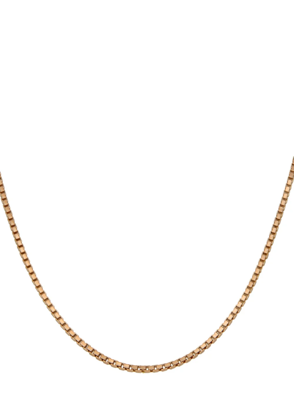 William May Vintage Edinburgh 1989 9ct Box Link Chain Necklace, view 2