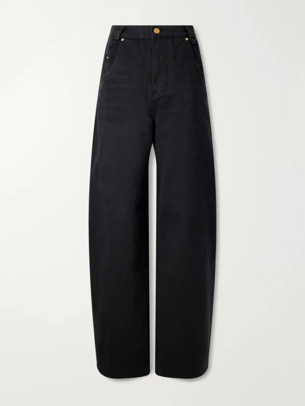 Willy Chavarria Bad Girl Faded Mid-rise Wide-leg Jeans