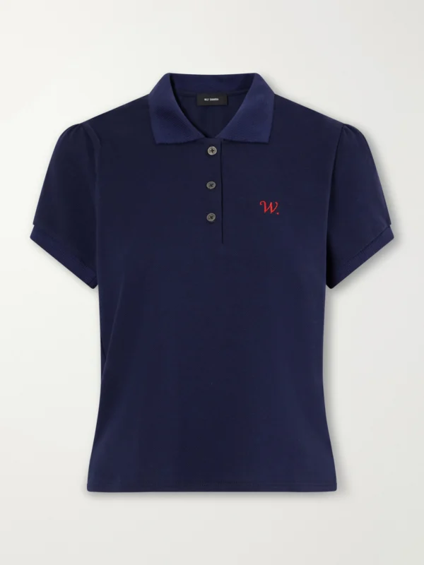 Willy Chavarria Chavela Logo-embroidered Cotton-piqué Polo Shirt