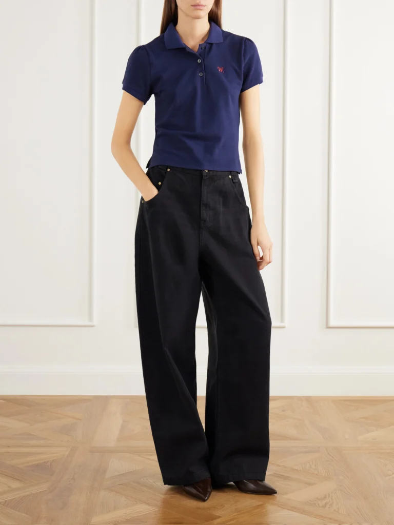 Willy Chavarria Chavela Logo-embroidered Cotton-piqué Polo Shirt