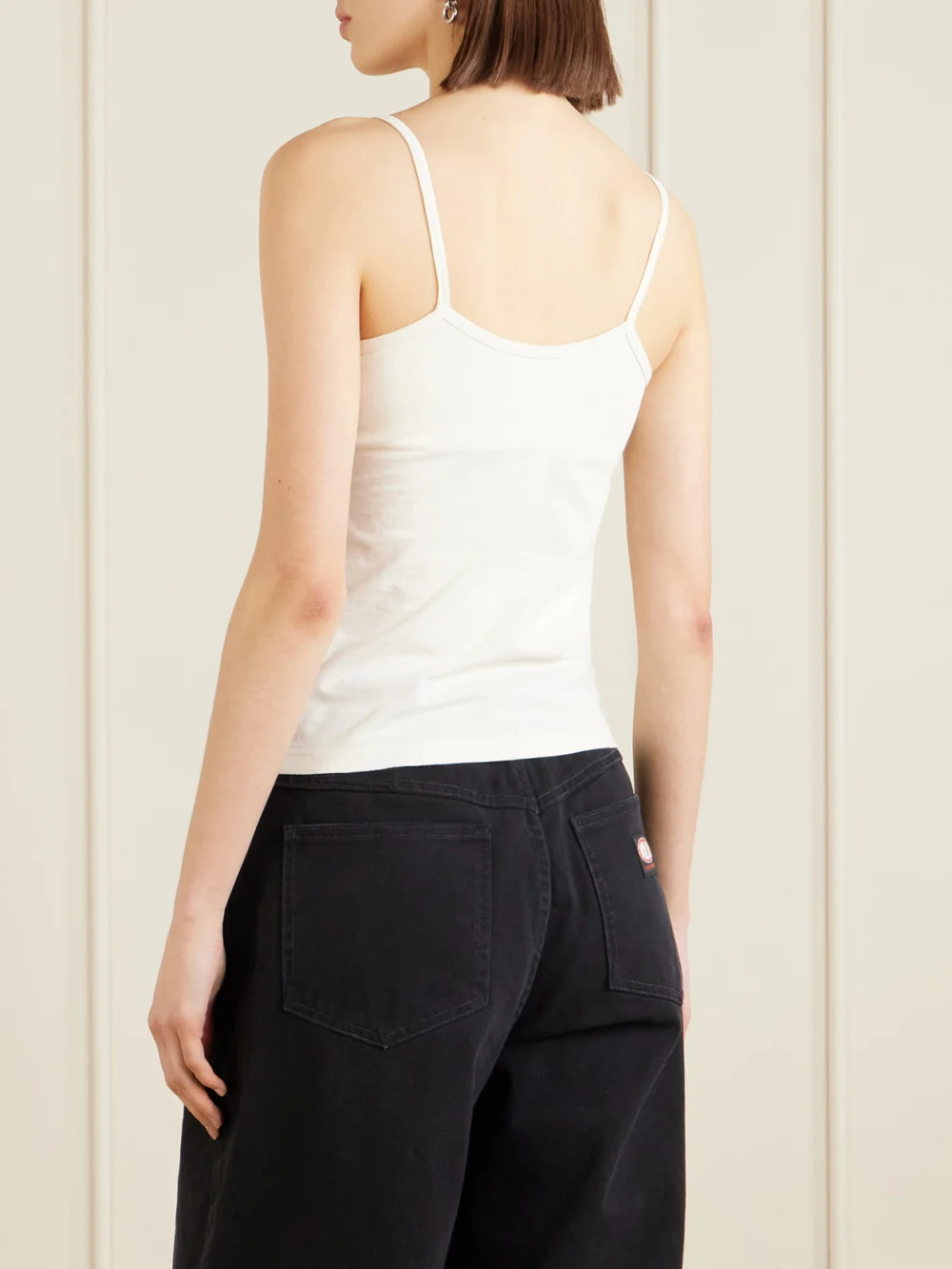 Back view of the Willy Chavarria Printed Cotton-jersey Tank