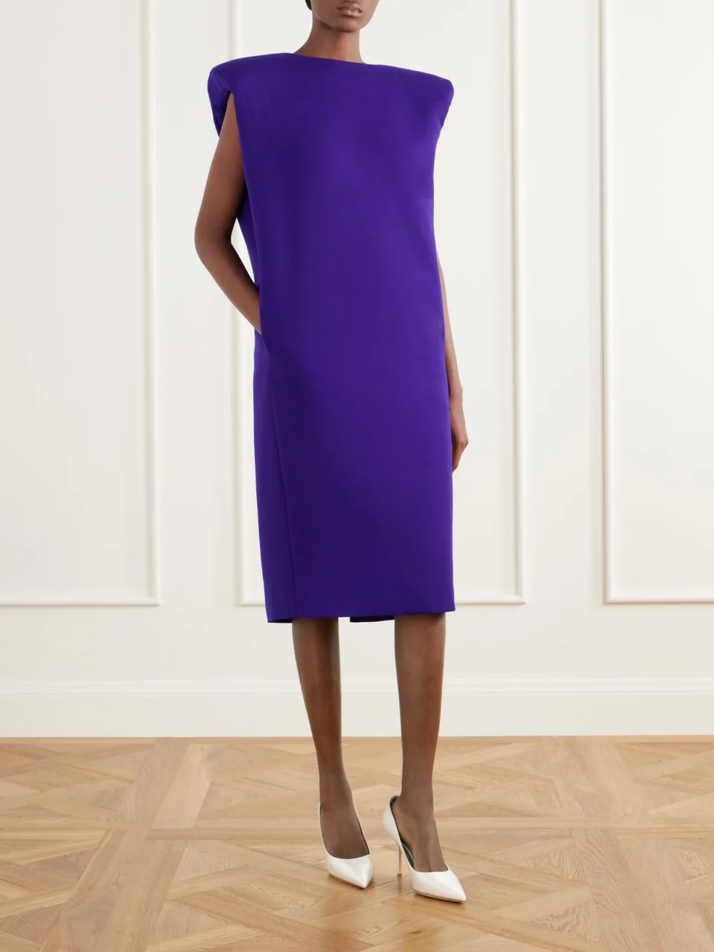 Willy Chavarria Wool Midi Dress, worn by a model