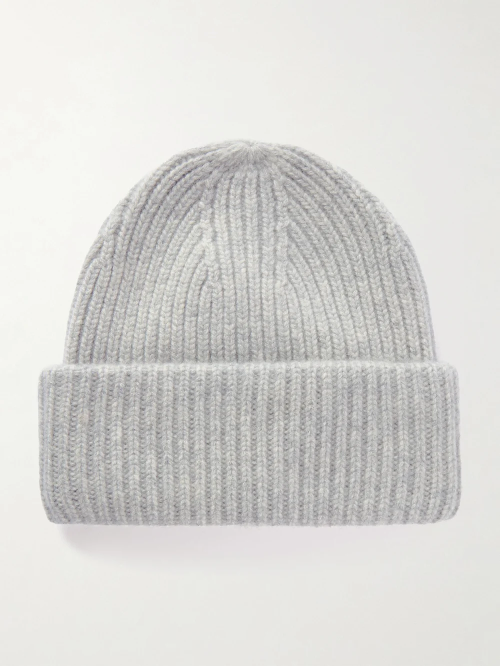 Yves Salomon Ribbed Cashmere Beanie in gray
