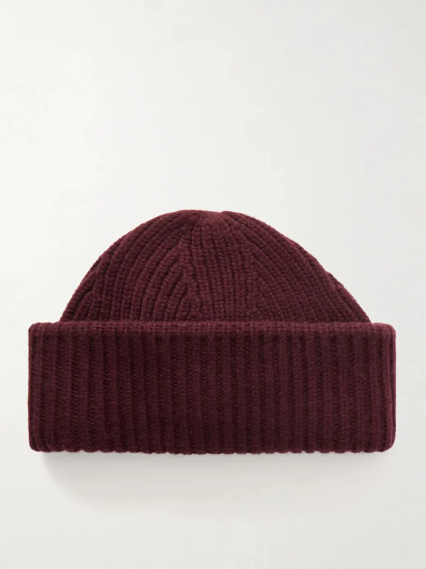 Yves Salomon Ribbed Wool and Cashmere-blend Beanie