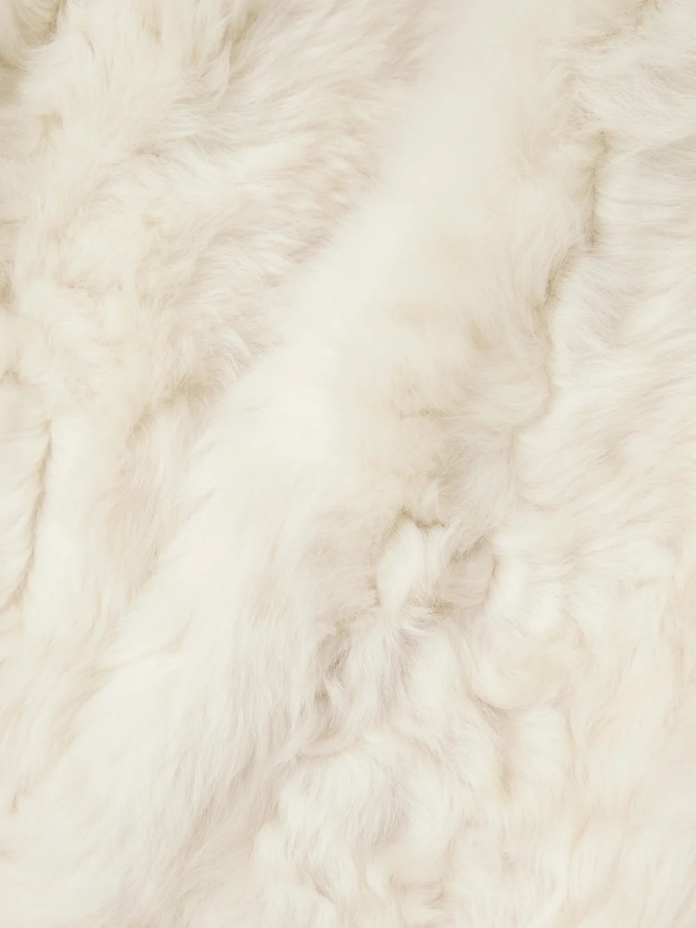Close-up detail of the Yves Salomon Shearling Coat