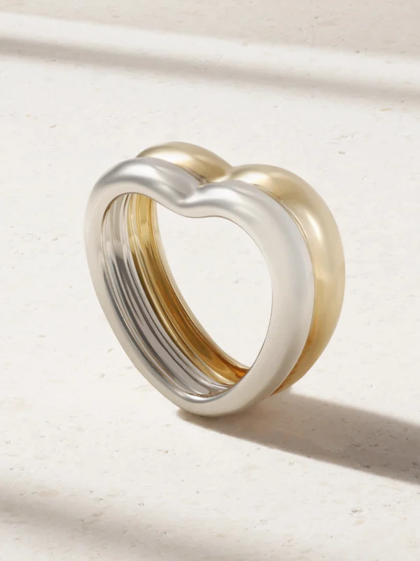 Yvonne Léon 9-karat Yellow and White Gold Ring