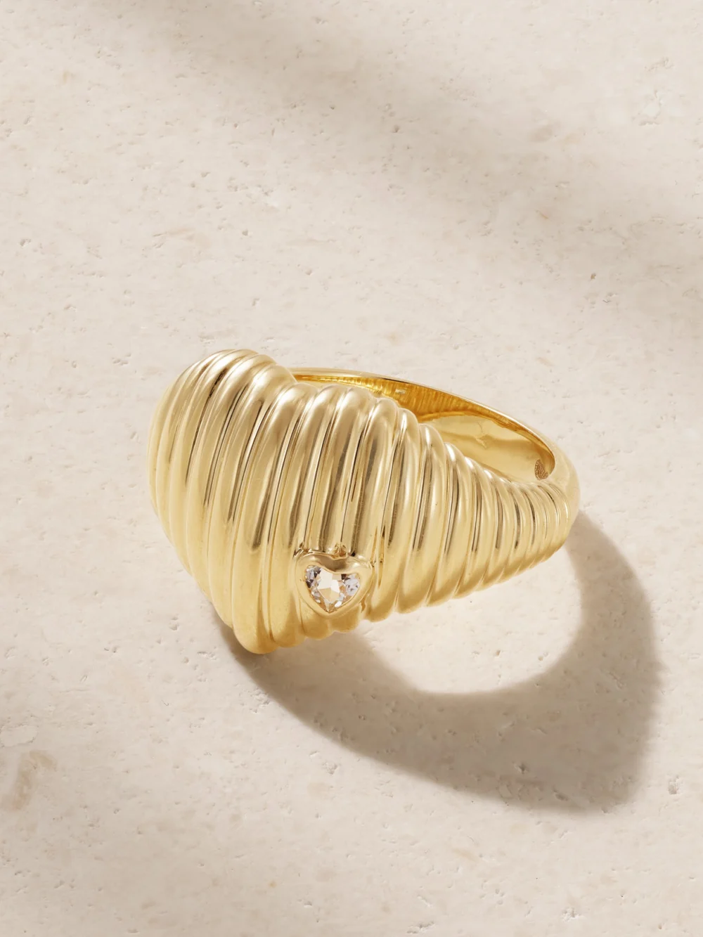 Yvonne Léon Chevaliere Berlingot 9-karat Gold Topaz Signet Ring in 3