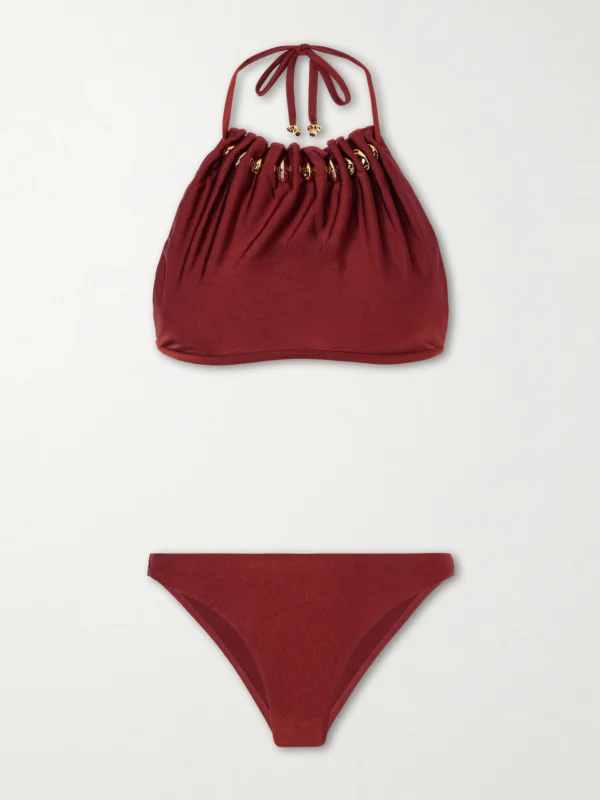 Zimmermann Aster Embellished Bikini