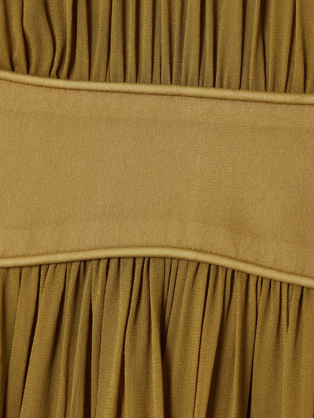 Close-up detail of the Zimmermann Carousel Billow Draped Georgette Maxi Dress