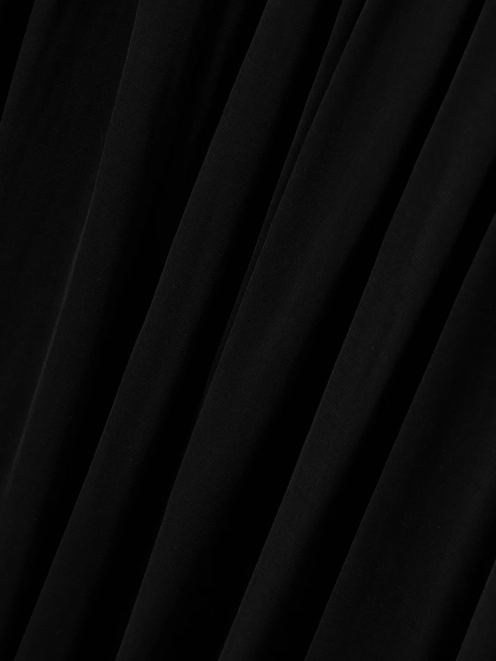 Close-up detail of the Zimmermann Illuminate Cold-shoulder Cutout Pleated Chiffon Halterneck Maxi Dress