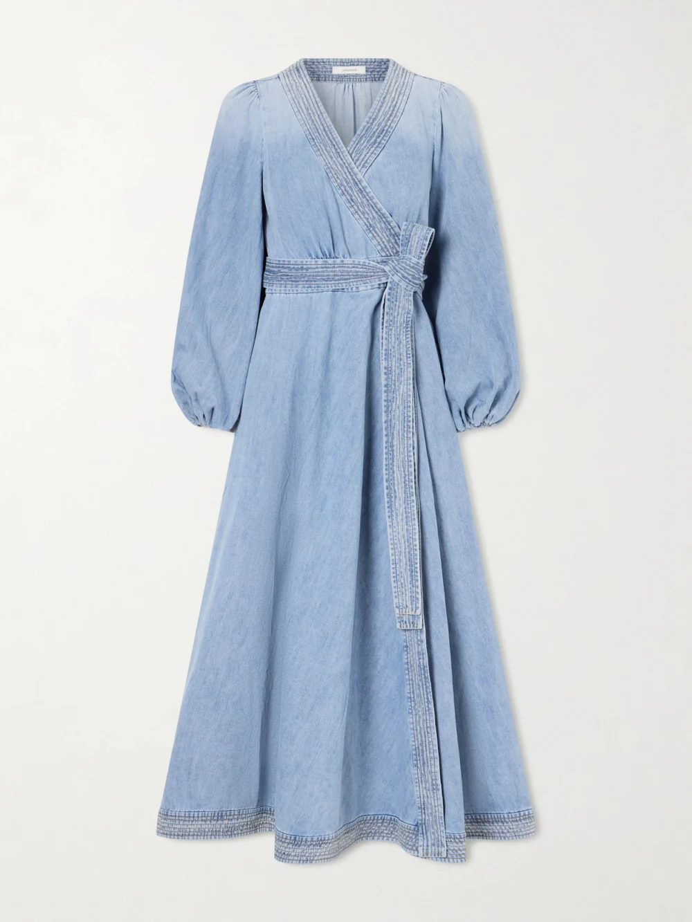 Zimmermann Indra Denim Midi Dress in blue