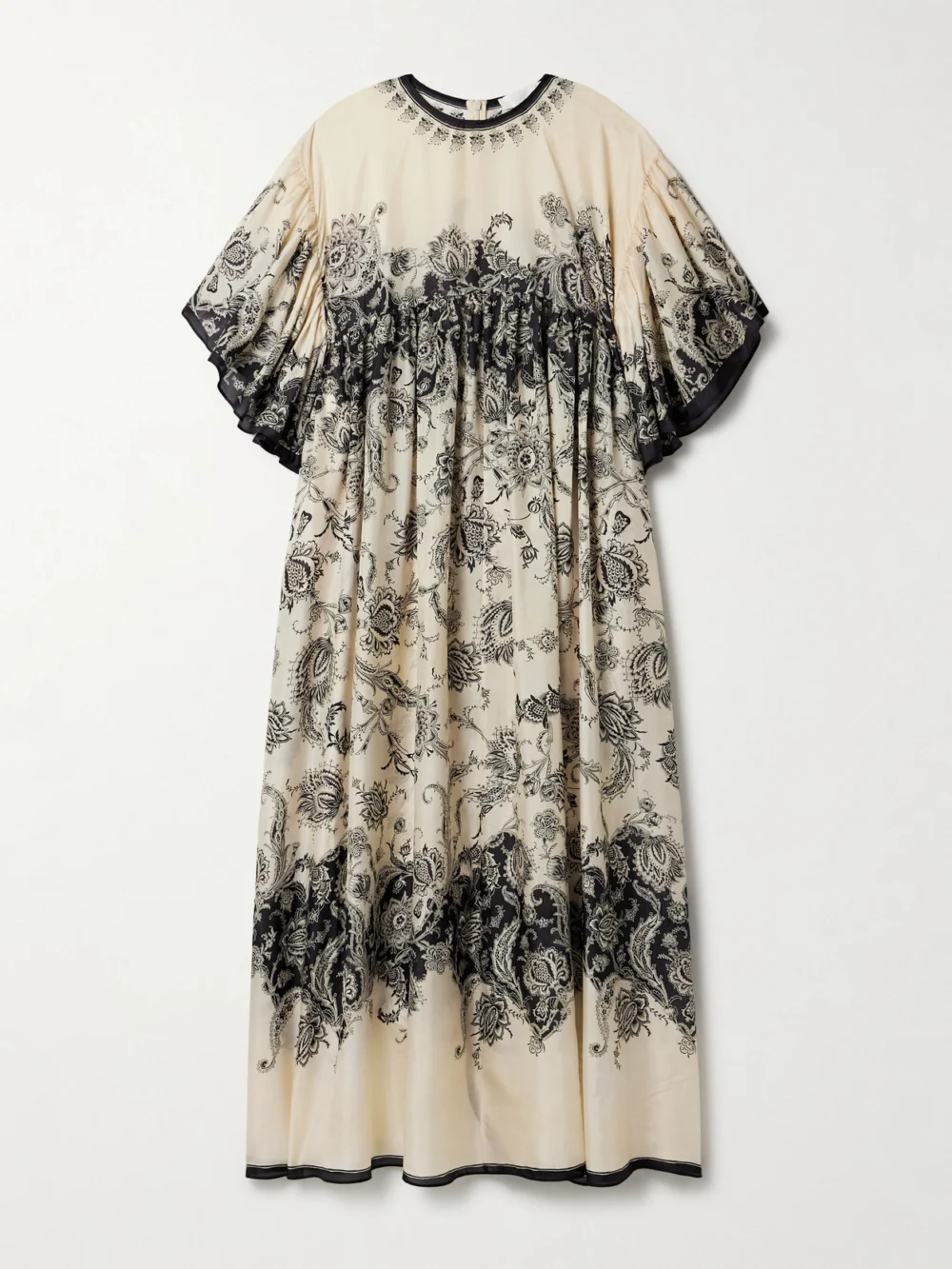 Zimmermann Rhiannon Paisley-print Silk Maxi Dress in cream