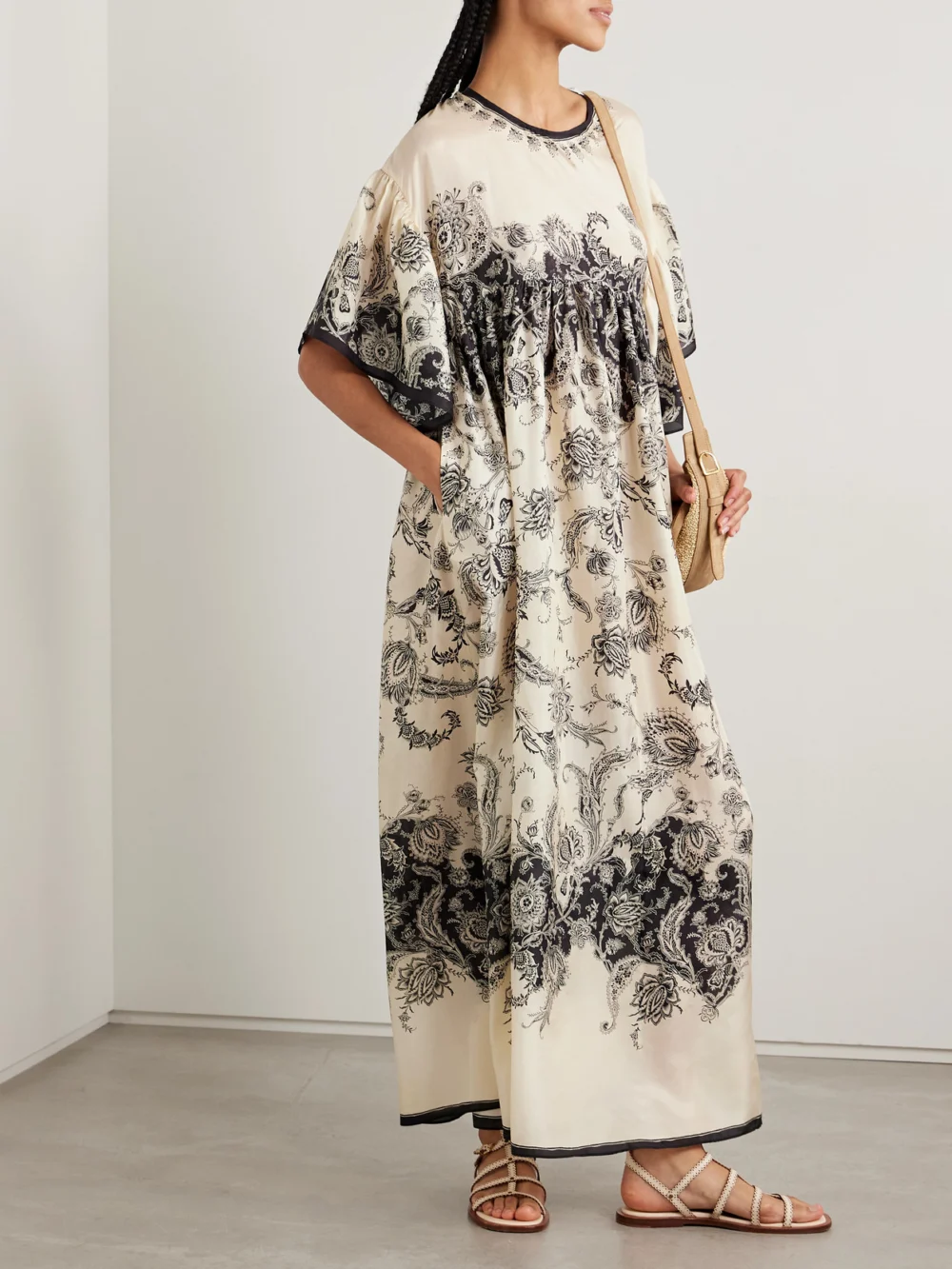 Zimmermann Rhiannon Paisley-print Silk Maxi Dress, worn by a model