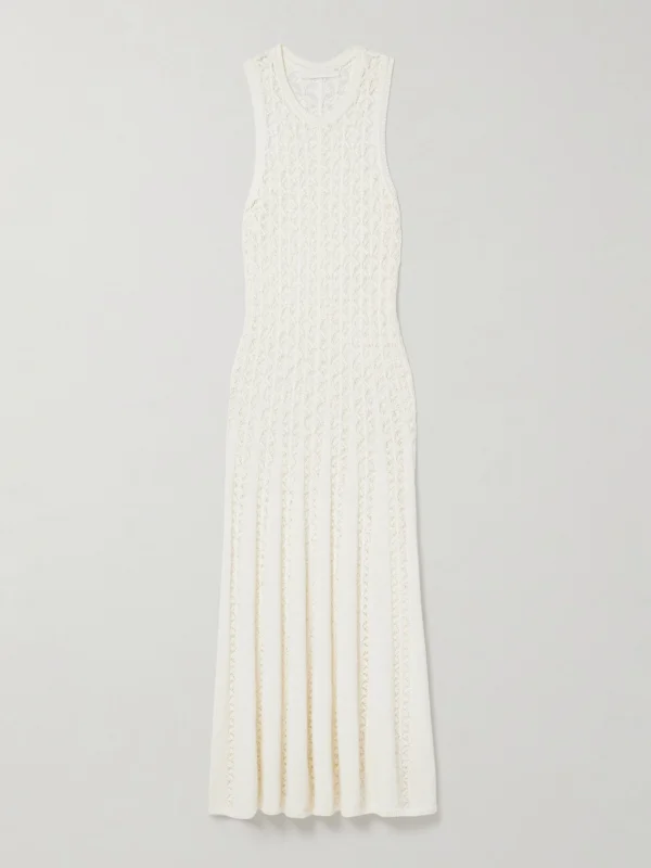 Zimmermann Wylie Open-knit Cotton Maxi Dress
