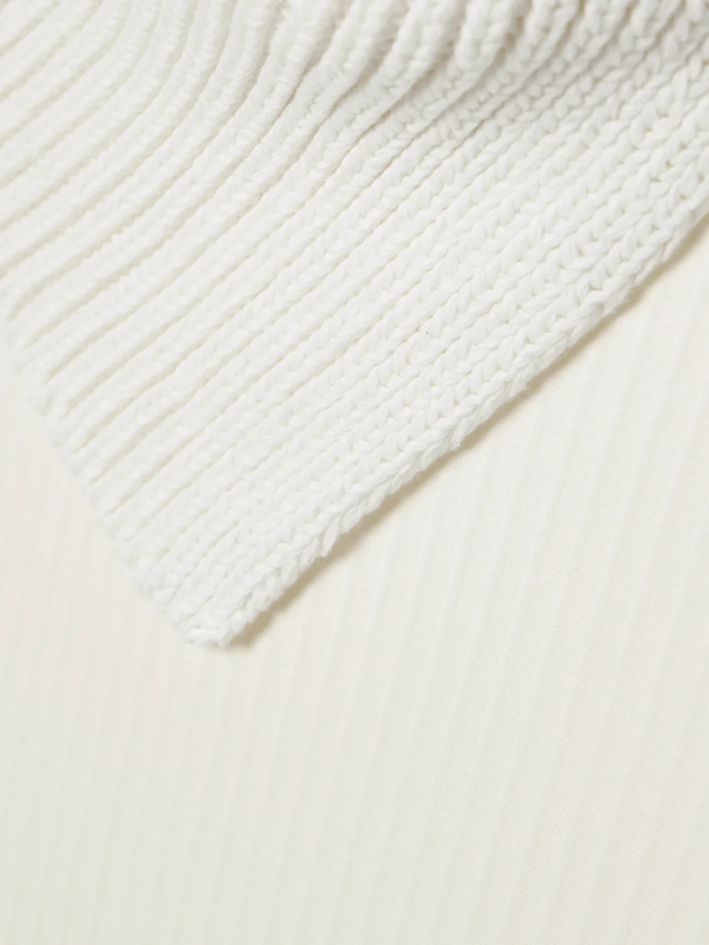 Close-up detail of the 16Arlington Gitsie Cotton-trimmed Button-detailed Ribbed Stretch-jersey Midi Dress