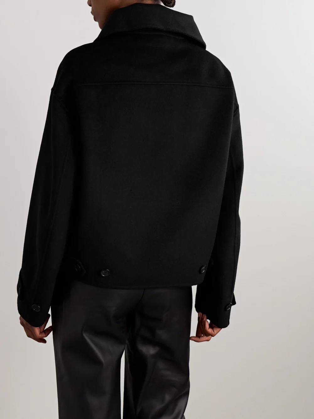 Back view of the Acne Studios Wool and Cashmere-blend Felt Jacket
