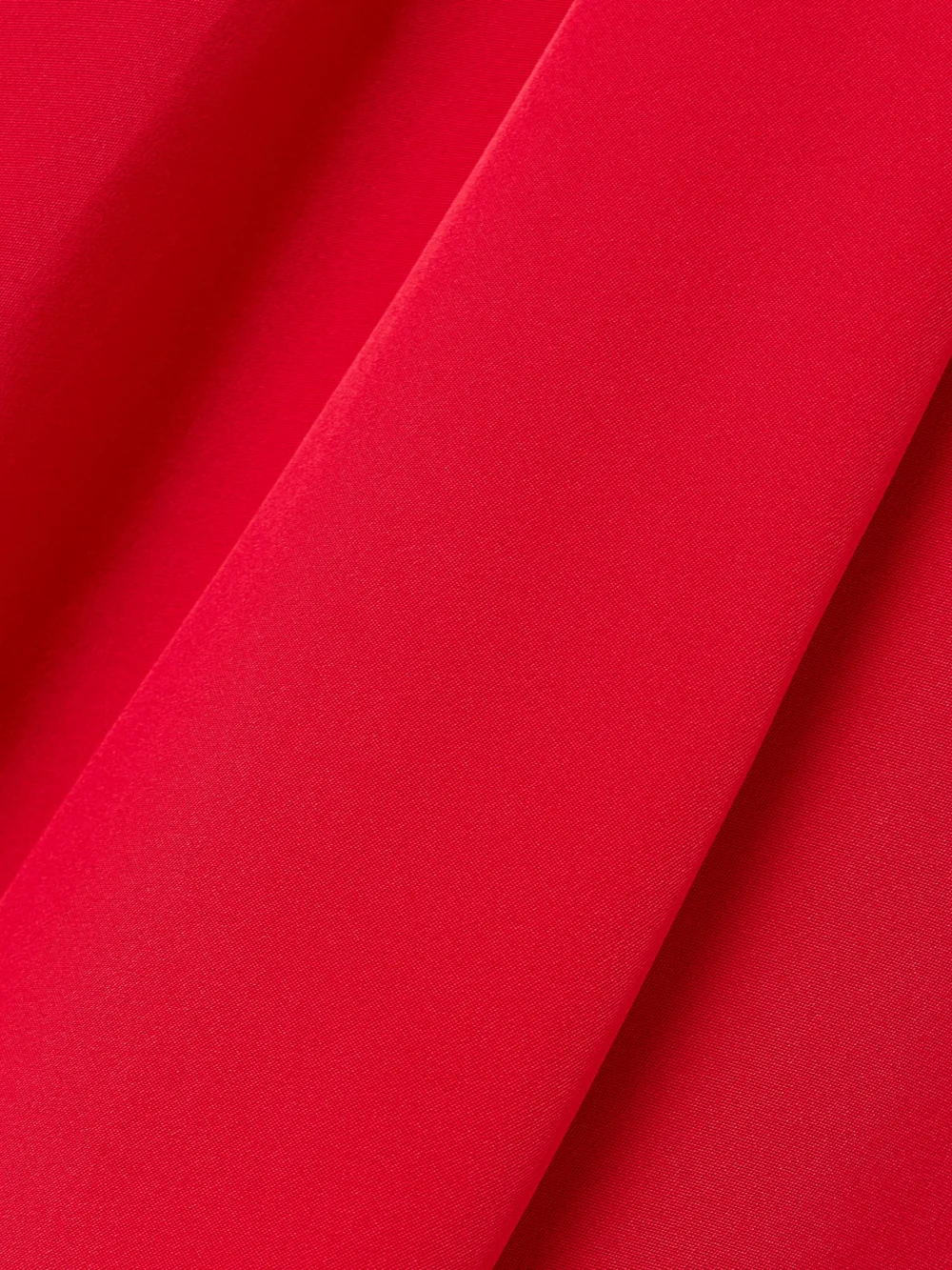 Close-up detail of the Adam Lippes Lynn Draped Silk-crepe Midi Dress