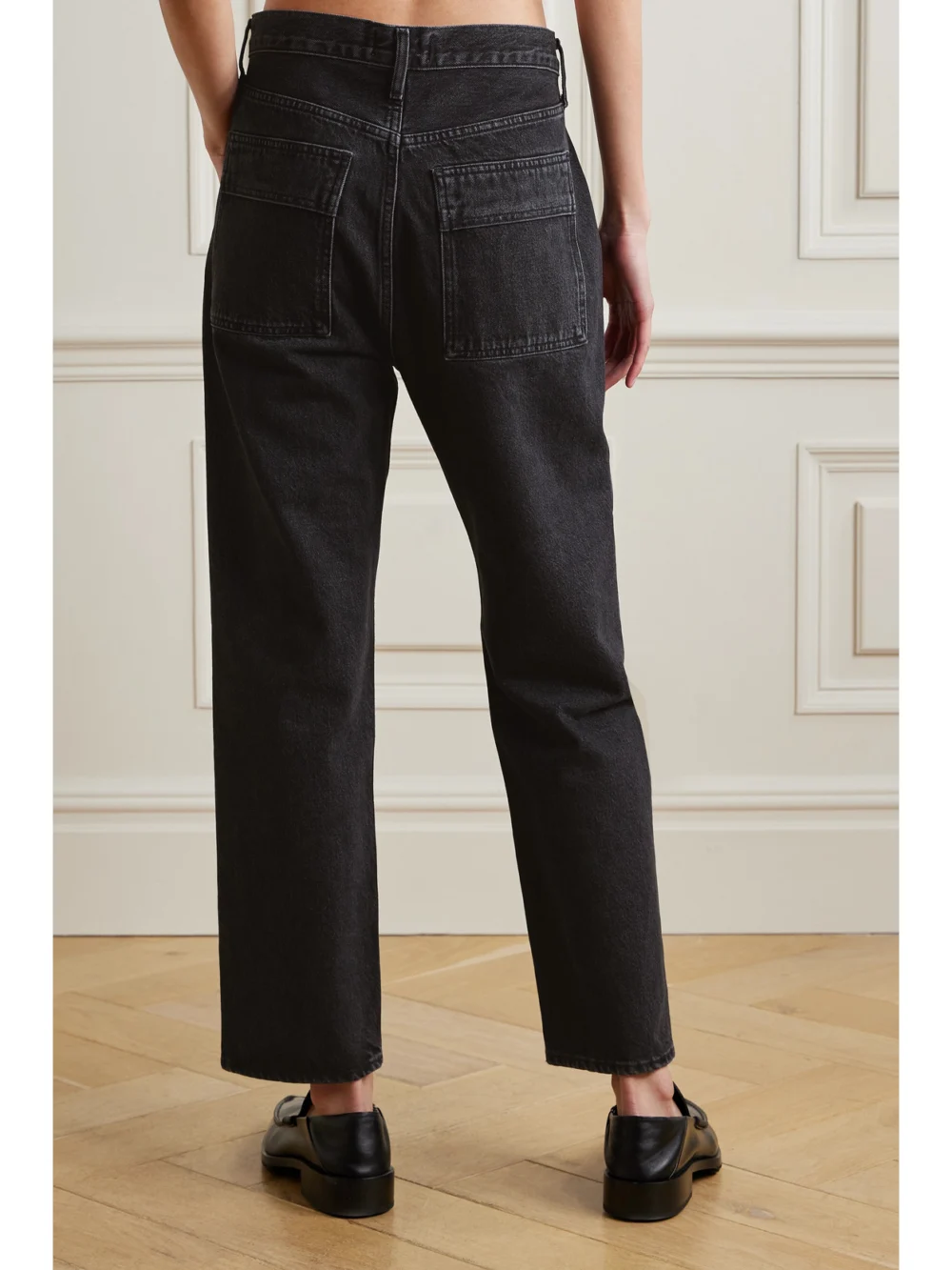Back view of the Agolde Cooper Cargo I Organic High-rise Straight-leg Jeans