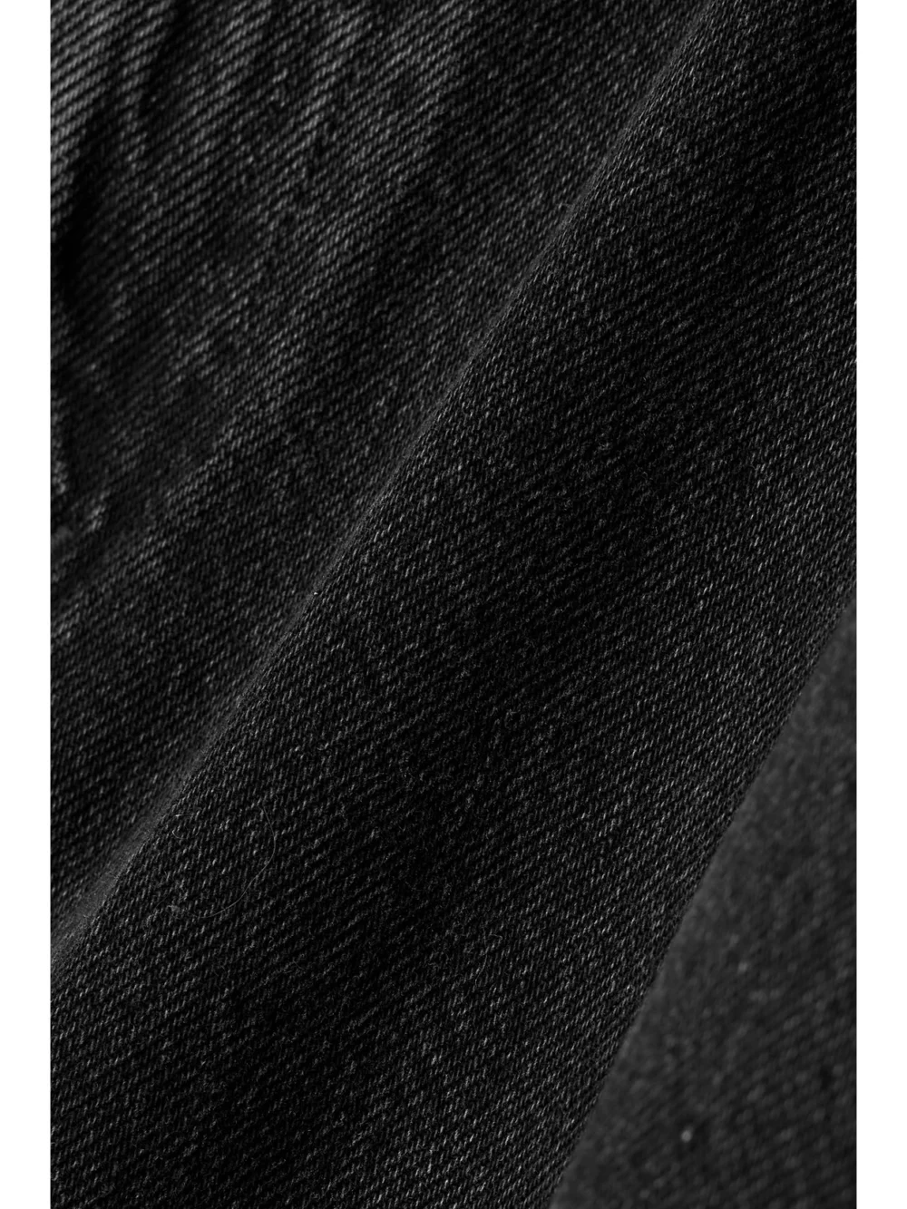 Close-up detail of the Agolde Leif Organic Denim Maxi Skirt