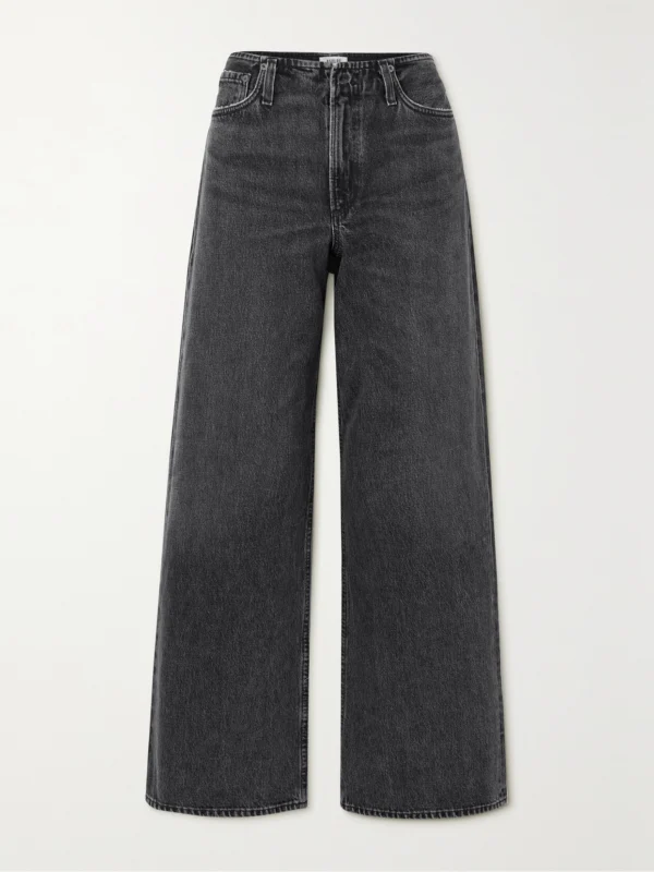 Agolde Lex Organic Low-rise Wide-leg Jeans