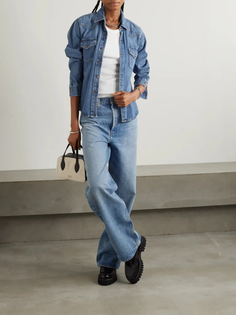 Agolde Low Slung Puddle Low-rise Straight-leg Jeans