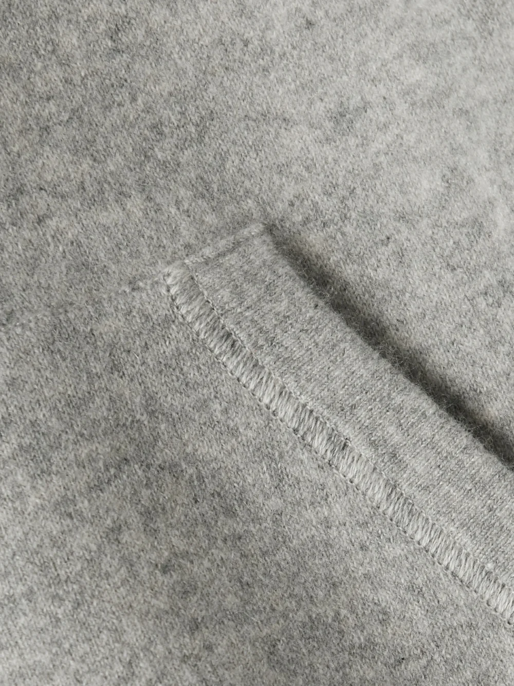 Close-up detail of the Aimé Leon Dore Cashmere-blend Zip-up Hoodie