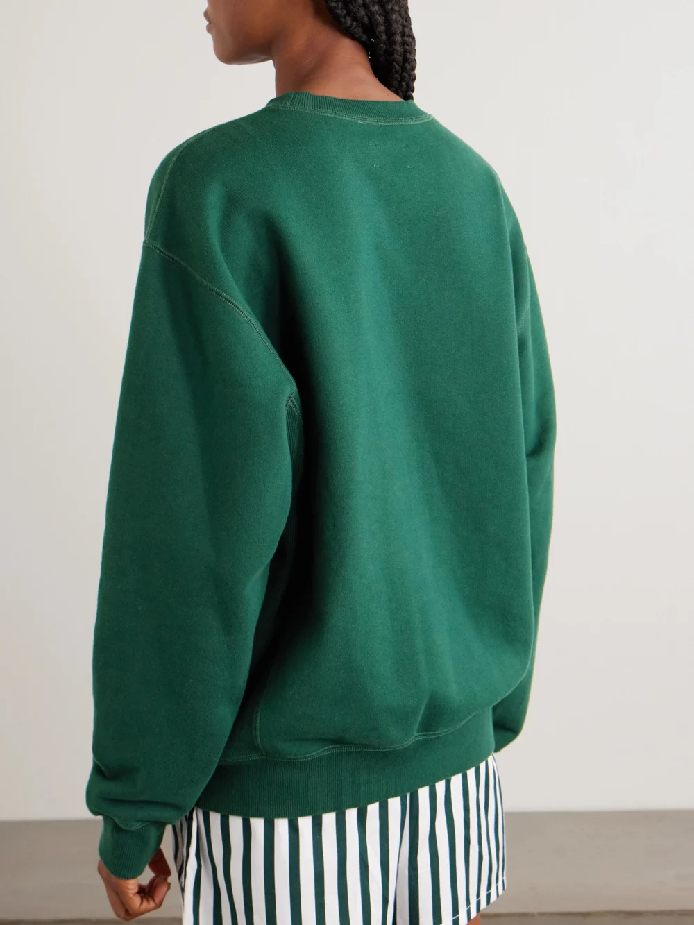 Back view of the Aimé Leon Dore Logo-print Cotton-jersey Sweatshirt