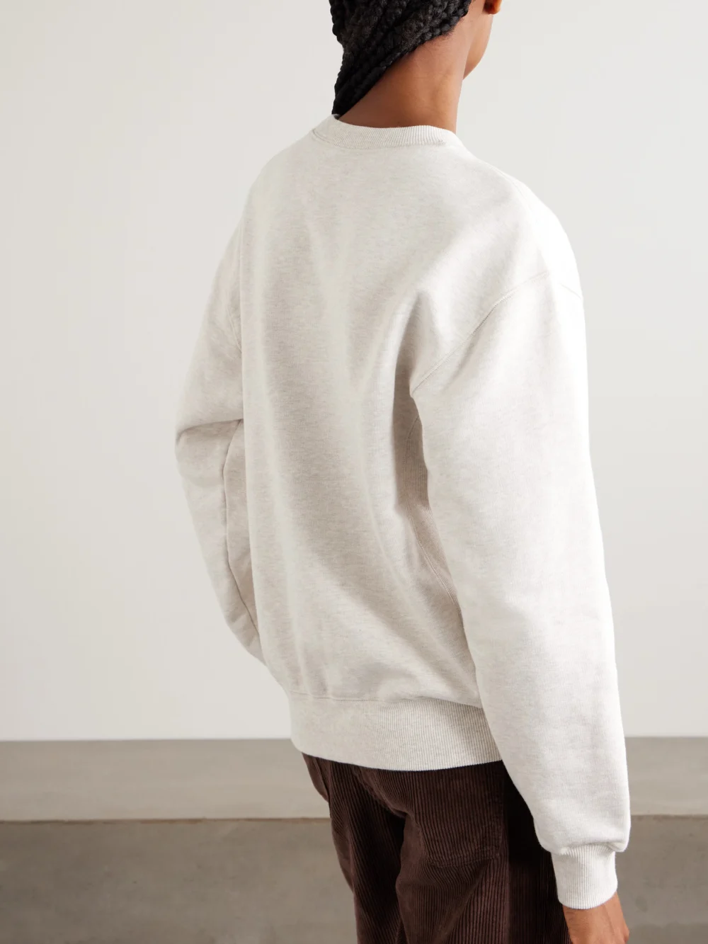Back view of the Aimé Leon Dore Logo-print Cotton-jersey Sweatshirt