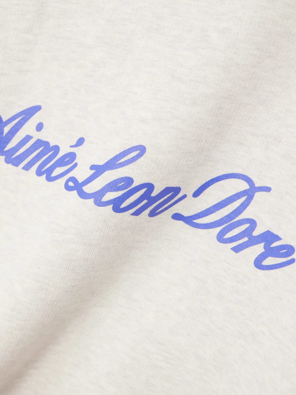 Close-up detail of the Aimé Leon Dore Logo-print Cotton-jersey Sweatshirt