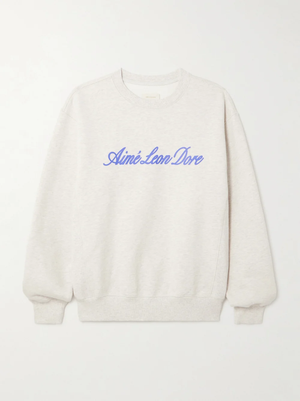 Aimé Leon Dore Logo-print Cotton-jersey Sweatshirt in off-white