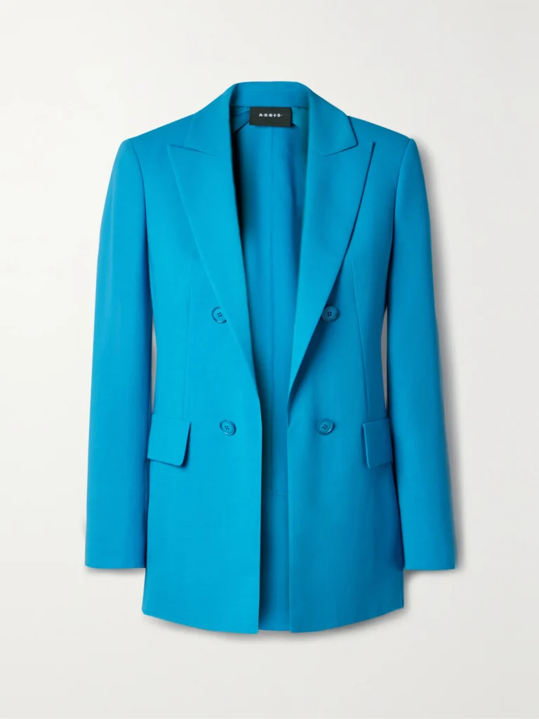 Akris Lucia Wool-blend Crepe Blazer