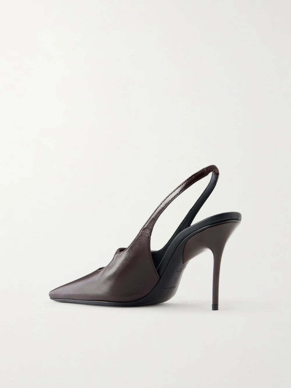 Back view of the Alaïa Stefanil 90 Leather Slingback Pumps