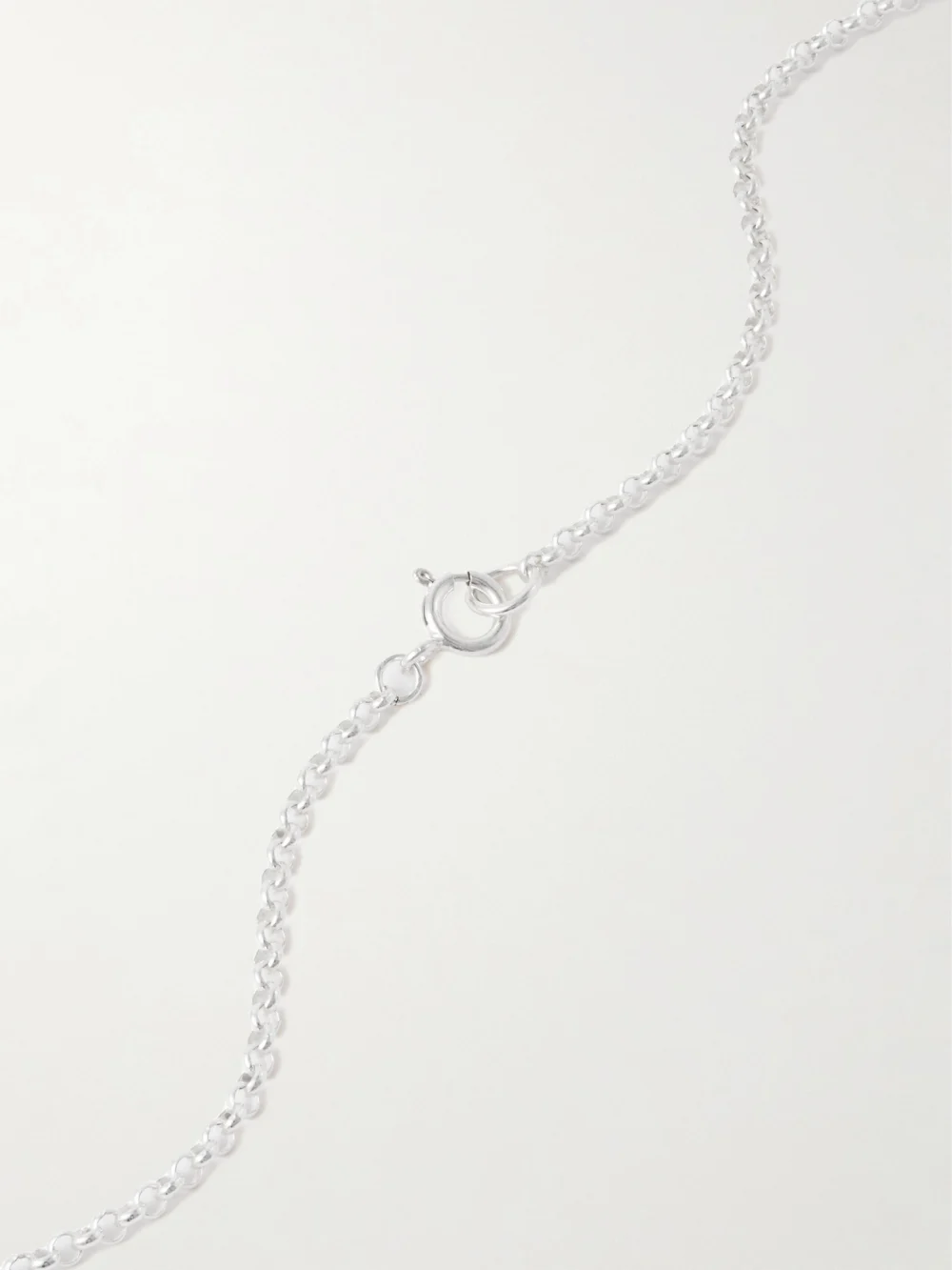 Back view of the Alighieri The Dance of the Notes Gold-plated and Recycled Silver Necklace