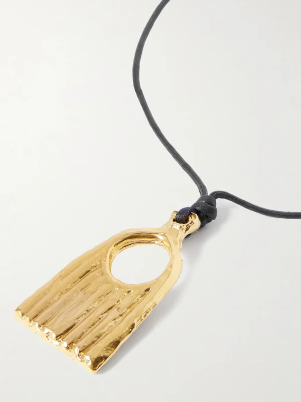 Alighieri The Vanitas Cord and Recycled Gold-plated Necklace