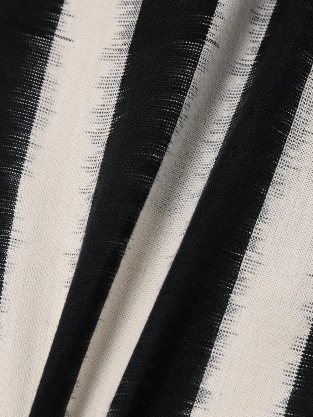 Close-up detail of the Alix Of Bohemia Charlie Striped Cotton Flared Pants