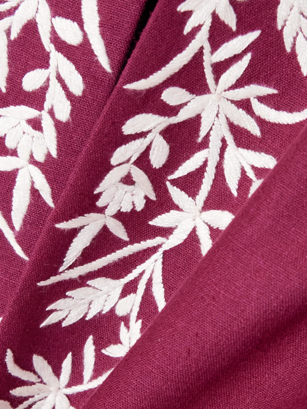 Close-up detail of the Alix Of Bohemia Jude Canyon Embroidered Silk Jacket