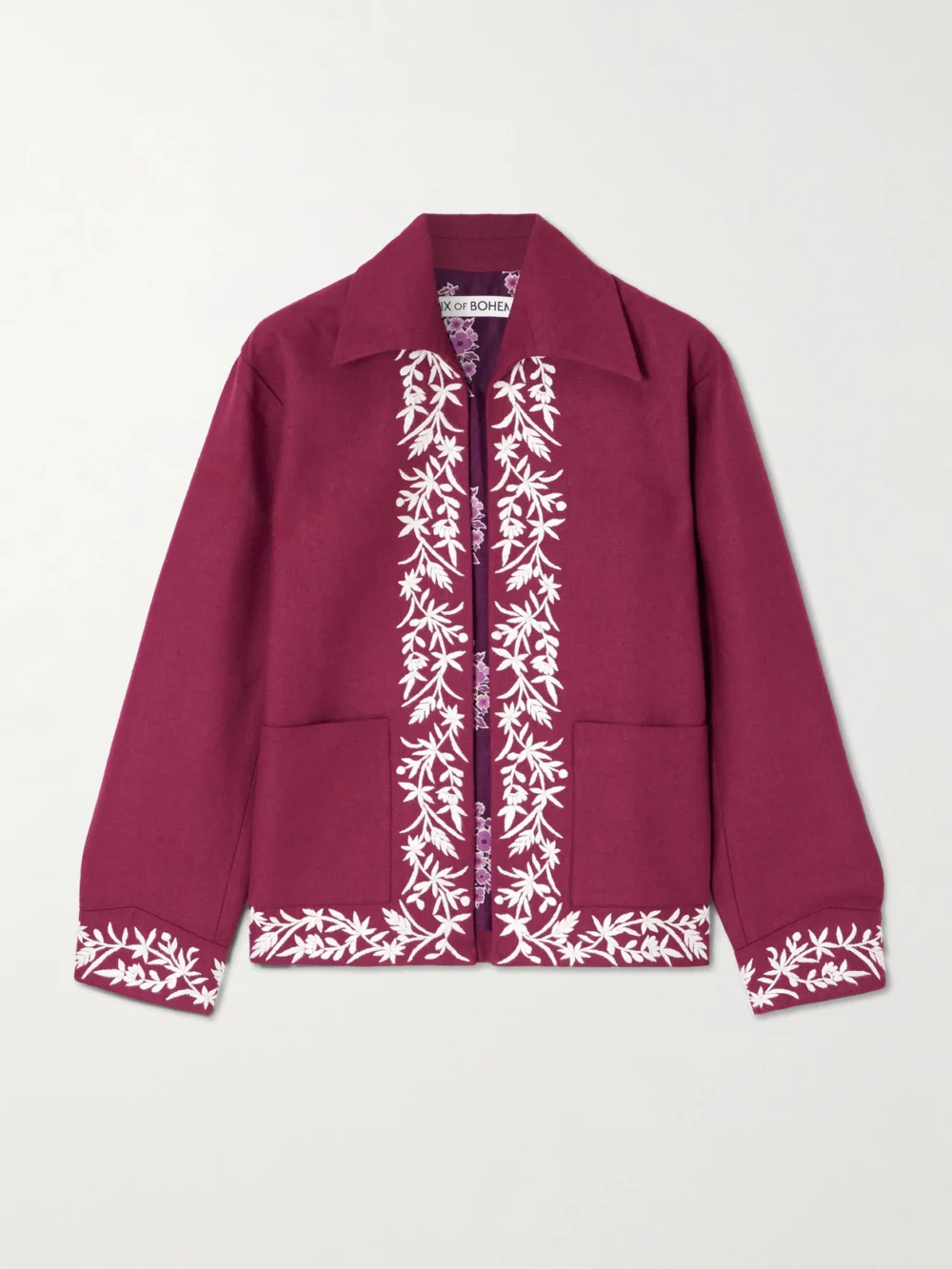 Alix Of Bohemia Jude Canyon Embroidered Silk Jacket