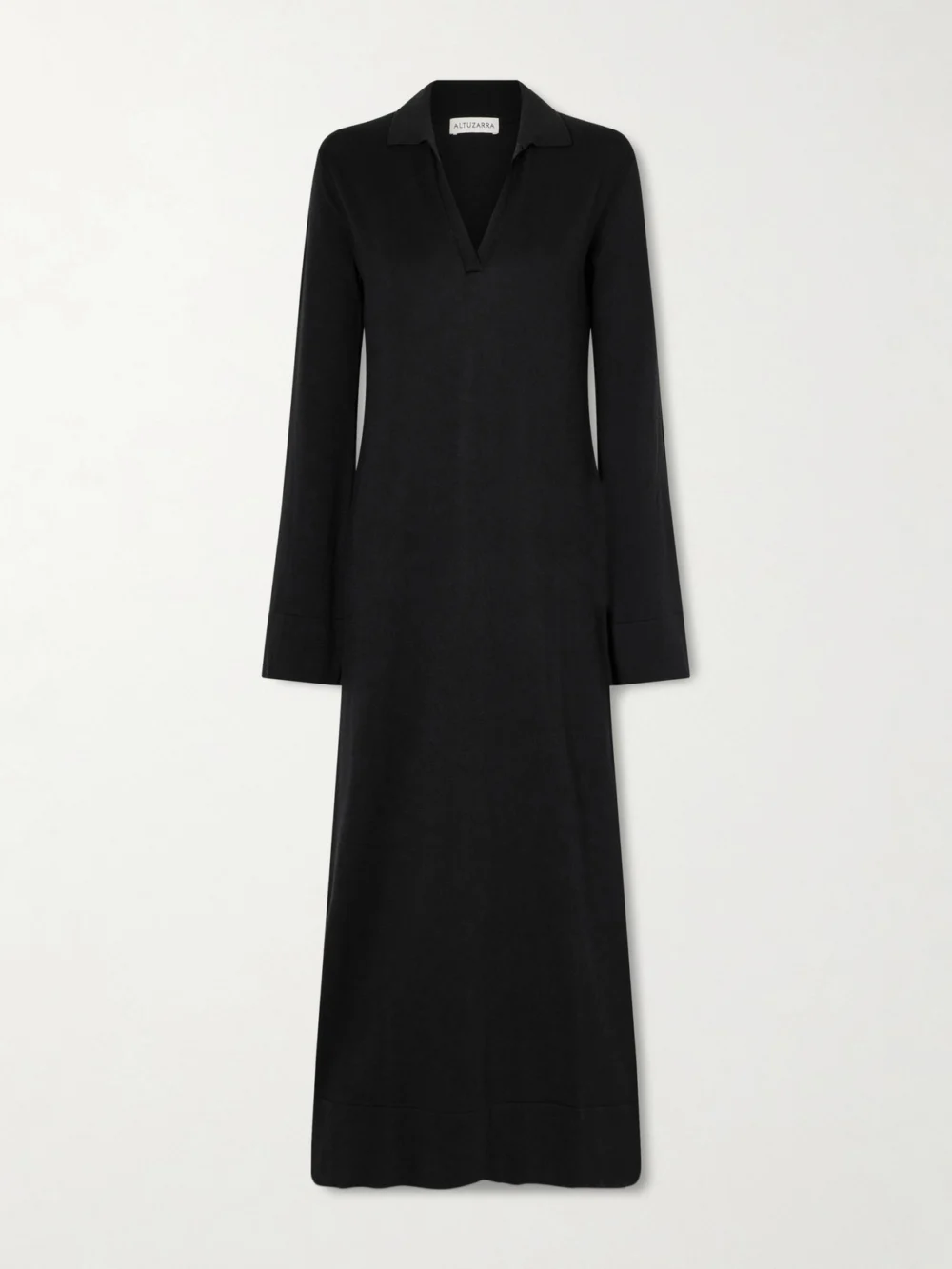 Altuzarra Arp Cotton and Silk-blend Maxi Dress in black