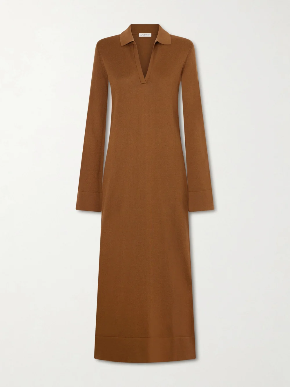 Altuzarra Arp Cotton and Silk-blend Maxi Dress in brown
