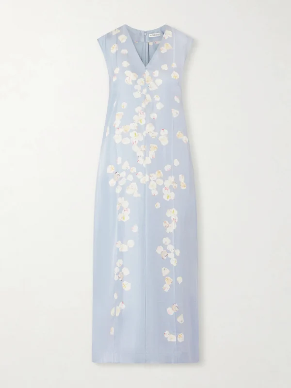 Altuzarra Cherie Floral-print Silk-twill Midi Dress