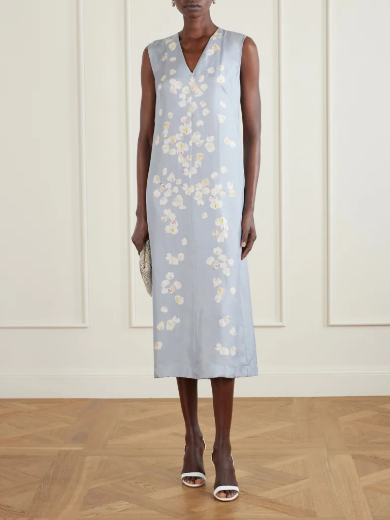 Altuzarra Cherie Floral-print Silk-twill Midi Dress