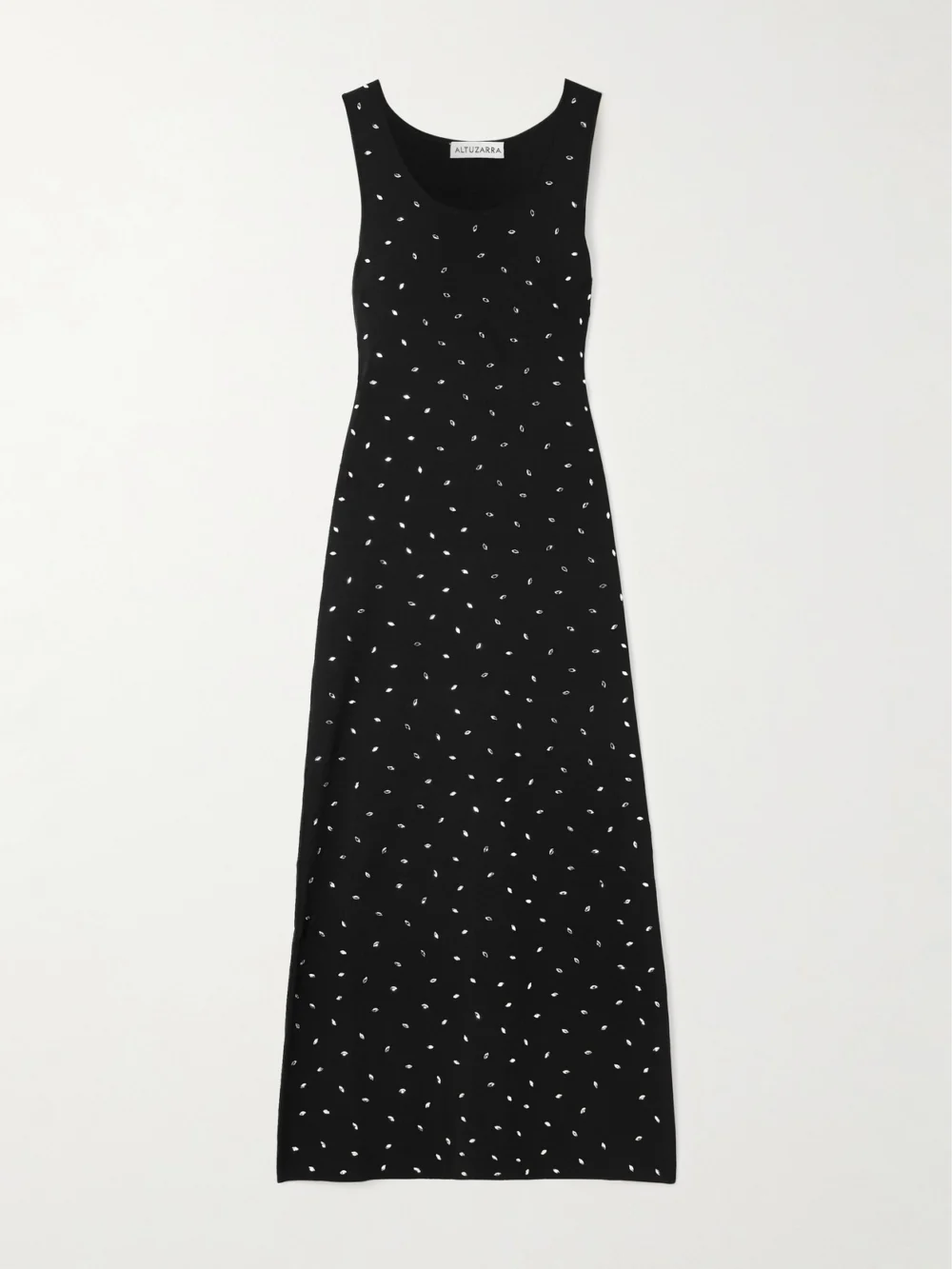 Altuzarra Geordie Crystal-embellished Jersey Midi Dress in black