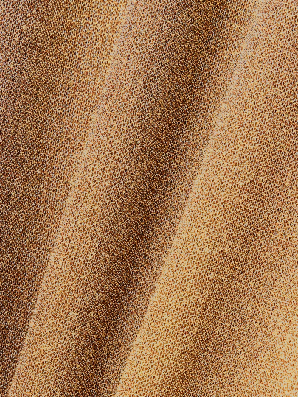 Close-up detail of the Altuzarra Mitzi Metallic Knitted Turtleneck Midi Dress
